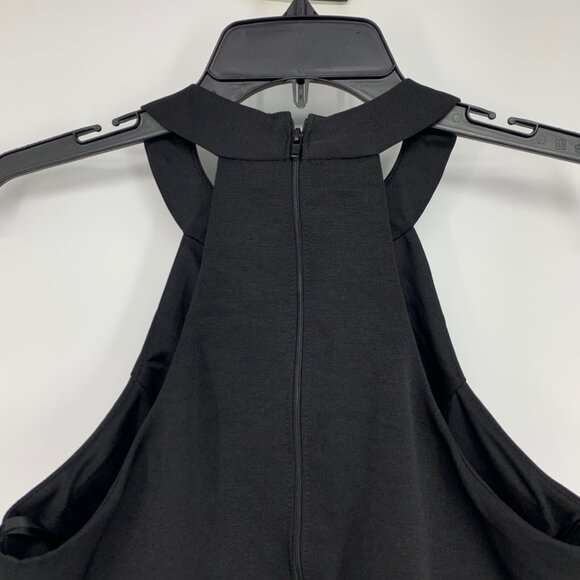 Jodi Kristopher Top lack Cropped Keyhole Halter Sleeveless - Picture 7 of 9